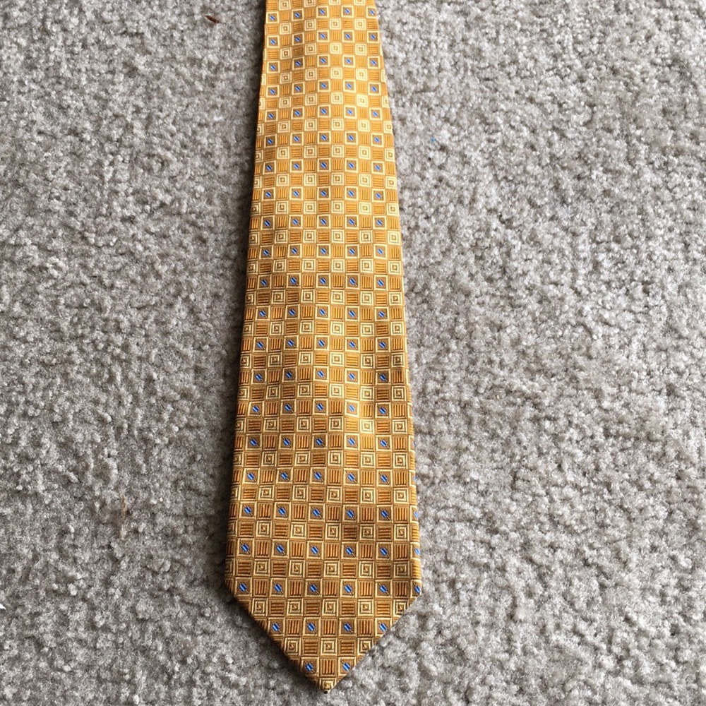 Tesoro Rosso Orange Silk Tie